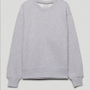 TNA Cozy Fleece Boyfriend Crew sweatshirt